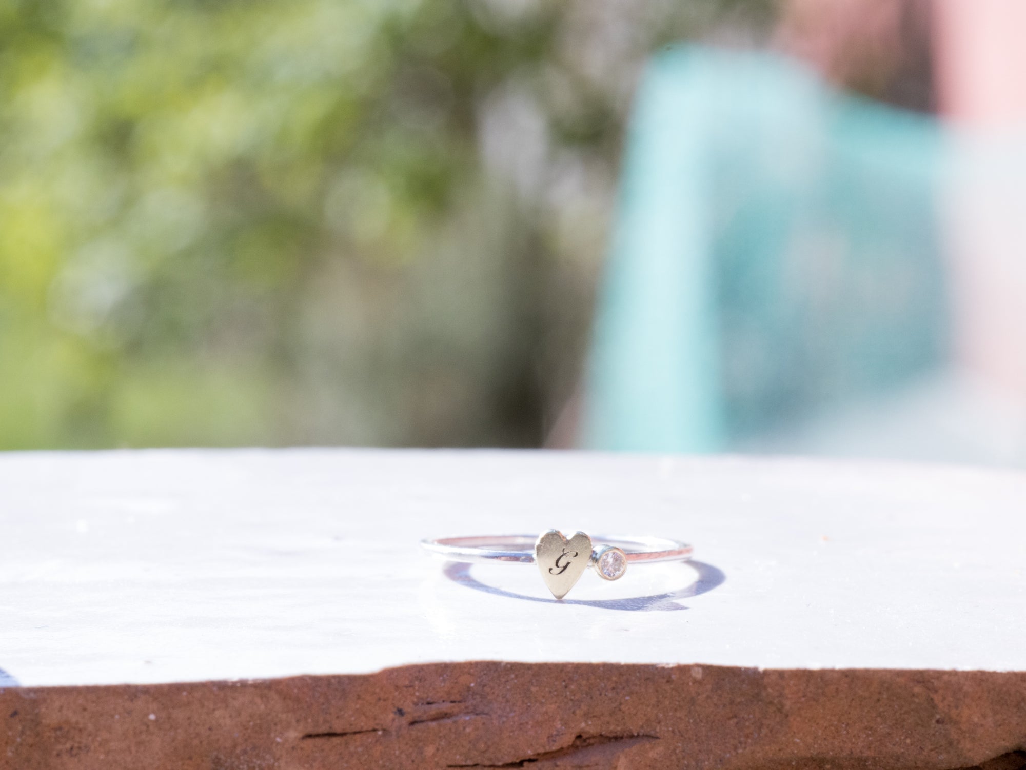 Hartjesring met Geboortesteen