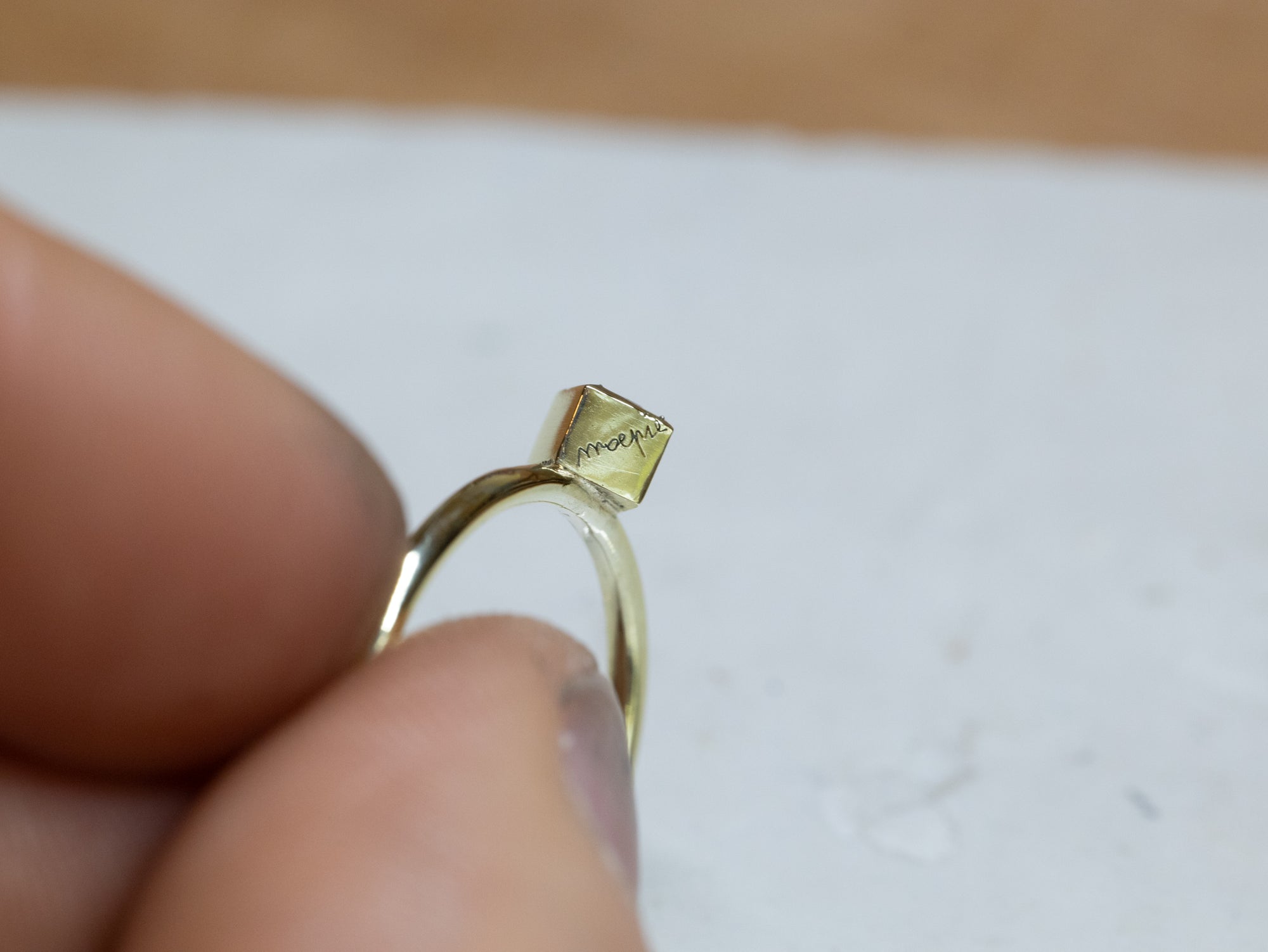 Birthstone Ring Carré