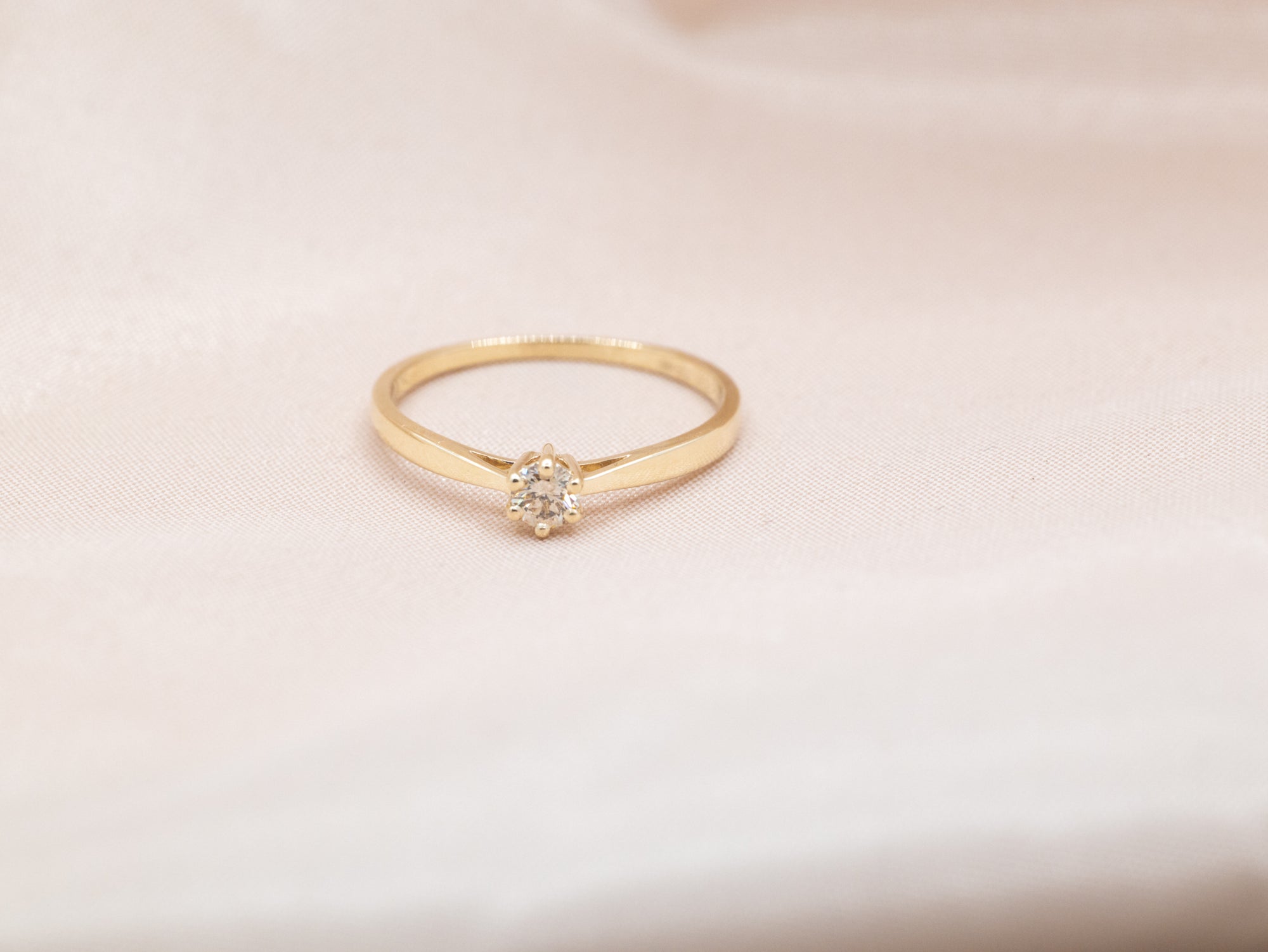 Verlovingsring met Champagne Diamant