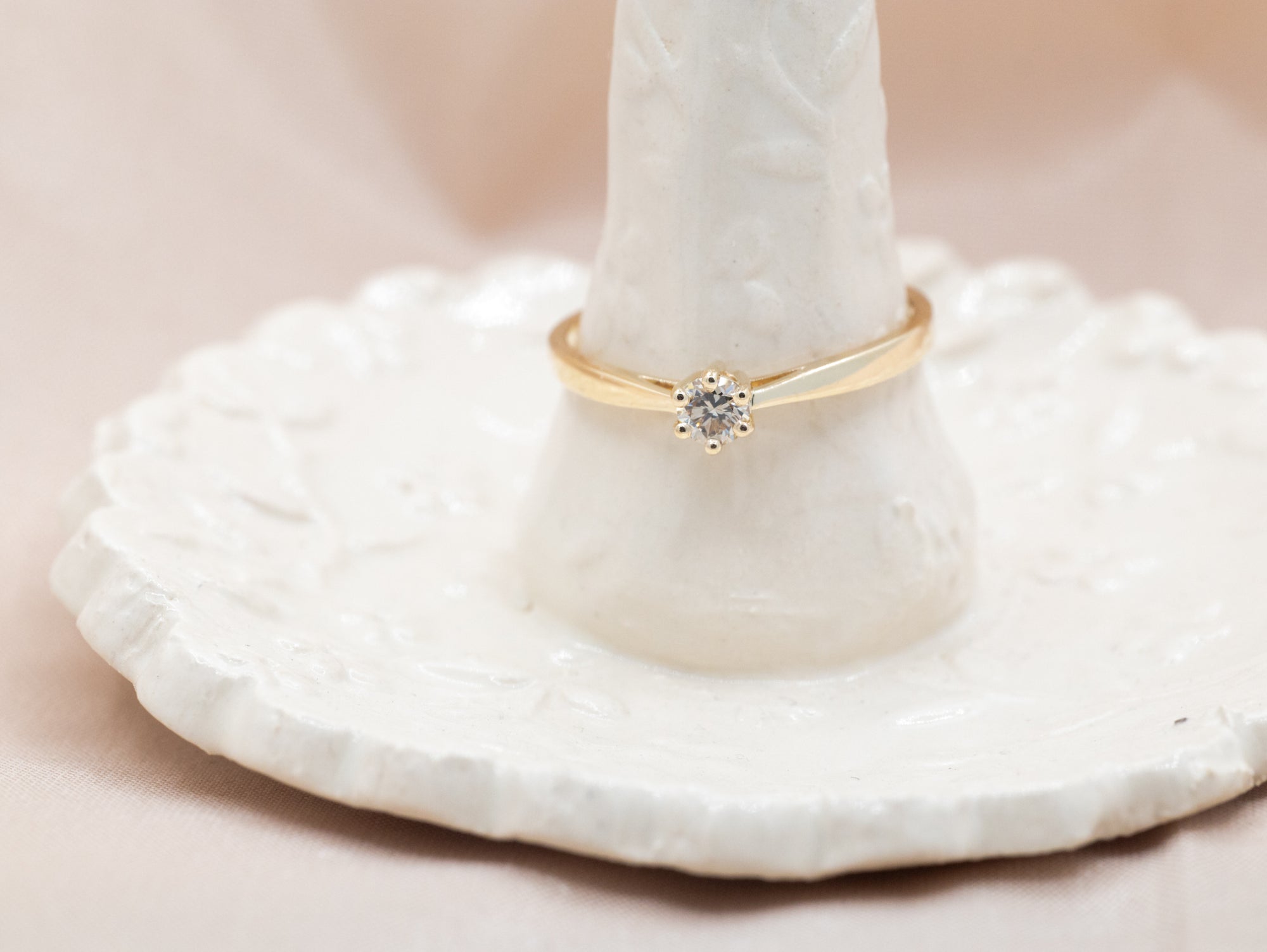 Verlovingsring met Champagne Diamant